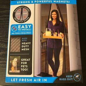 Magnetic Mesh Screen Door